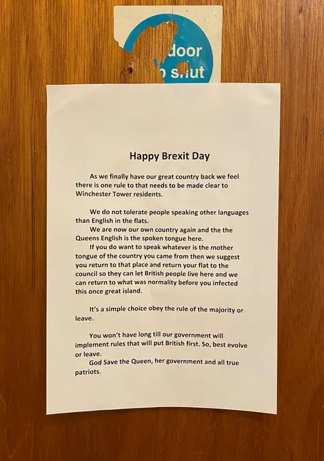 Happy Brexit Day sign